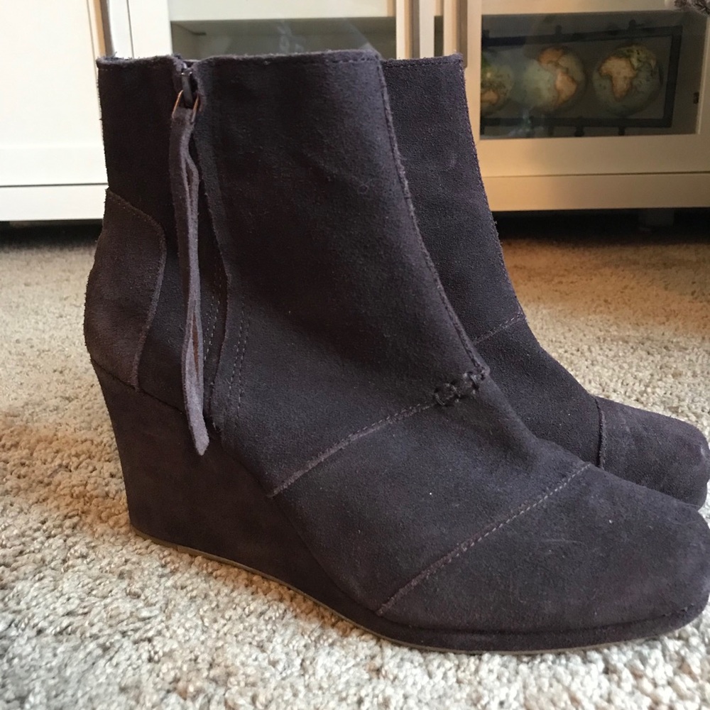 Toms Wedges Size 10